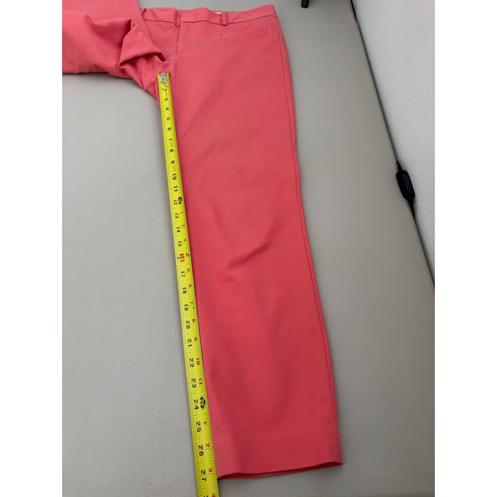 Club Monaco Womens Coral Pink Straight Leg Dress Pants Trousers Sz 6 Career Work - Picture 7 of 12